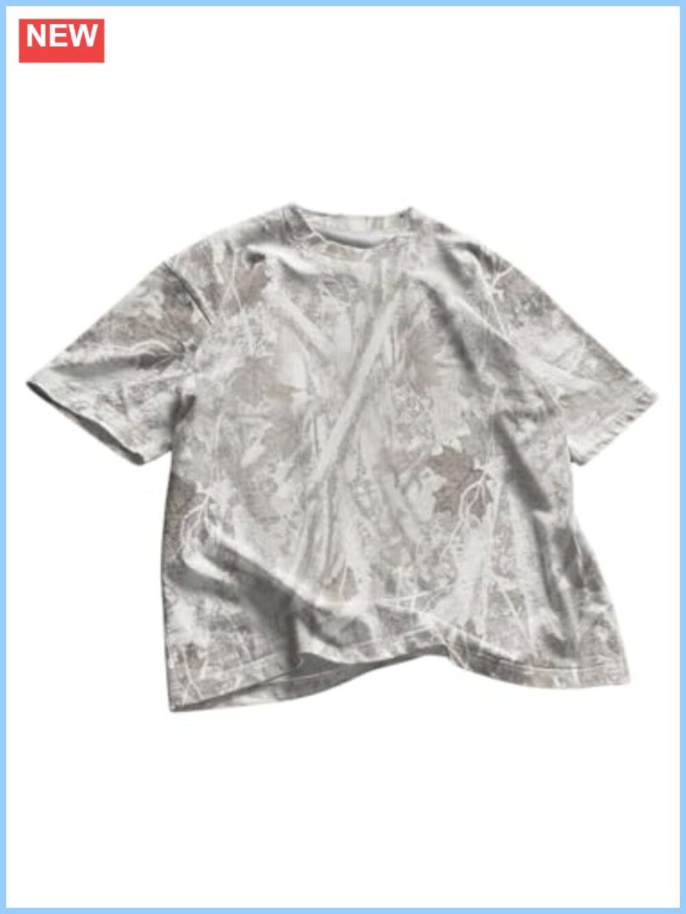 Men's Camo Baggy T-Shirt Short Sleeve Crewneck Summer Casual Top